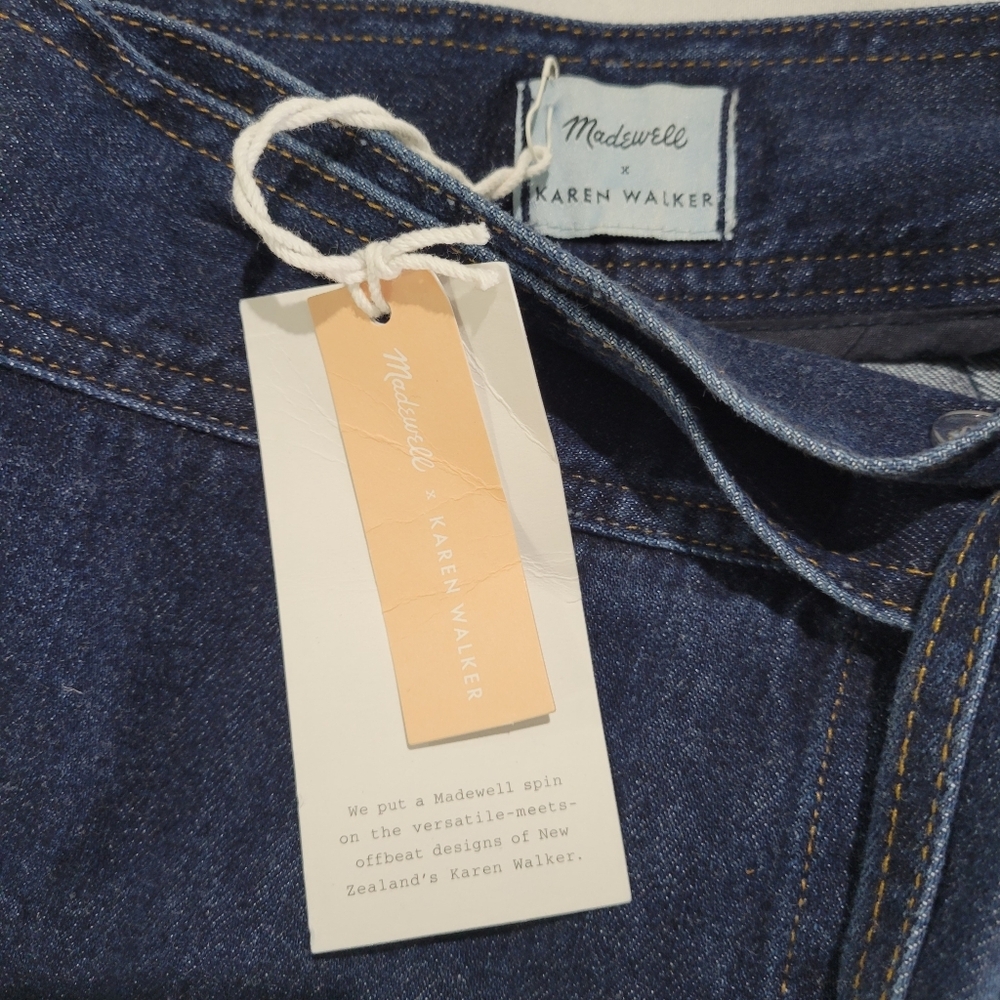 Madewell x Karen Walker® Denim Killick Skirt J7906 Size 00 - Picture 8 of 10